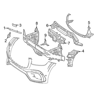 Mercedes-Benz OE - Front Bumper & Grille - Bumper & Components (Inner Components)