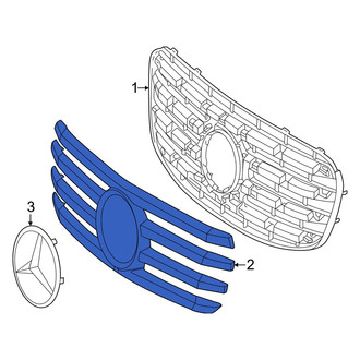 Mercedes-Benz OE - Front Upper Grille Molding
