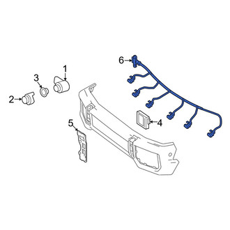 Mercedes-Benz OE - Front Parking Aid System Wiring Harness