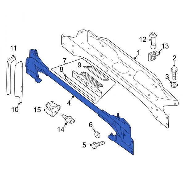 Radiator Support Tie Bar