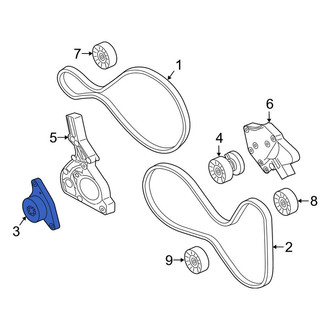 Mercedes-Benz OE - Accessory Drive Belt Tensioner Assembly