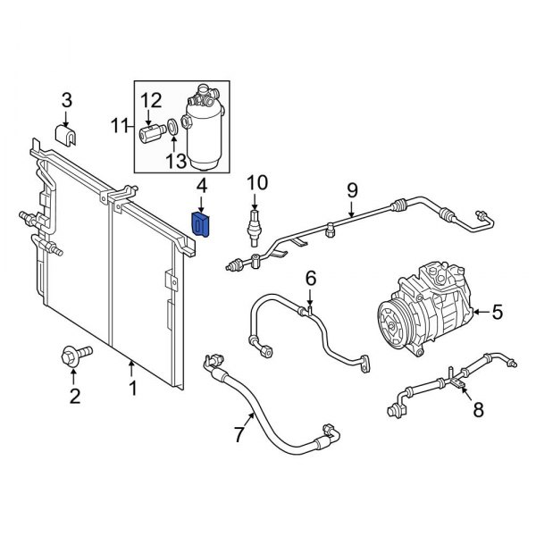 A/C Receiver Drier Nut