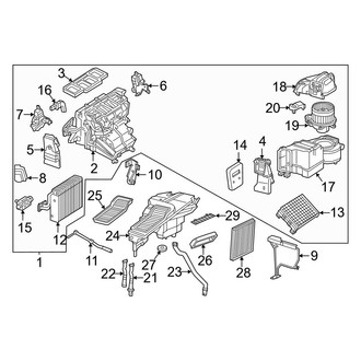 Mercedes-Benz OE - Air Conditioner & Heater - Evaporator & Heater Components