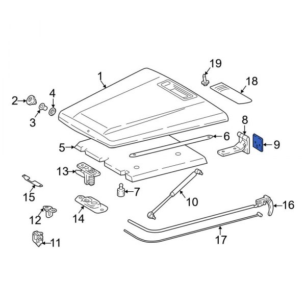 Hood Hinge Spacer