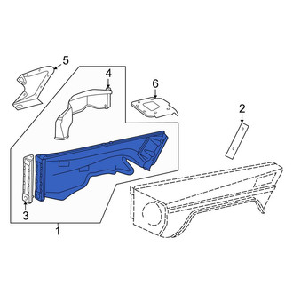 Mercedes-Benz OE - Front Left Wheel Housing Side Panel