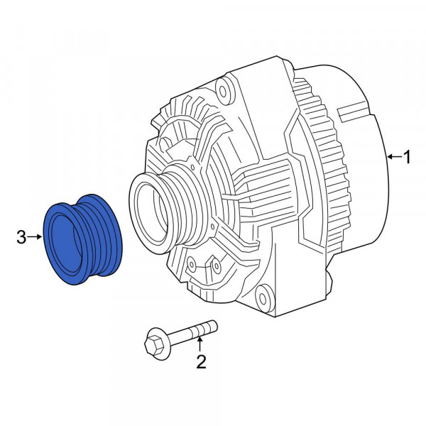MercedesBenz OE 2721550515 Alternator Pulley