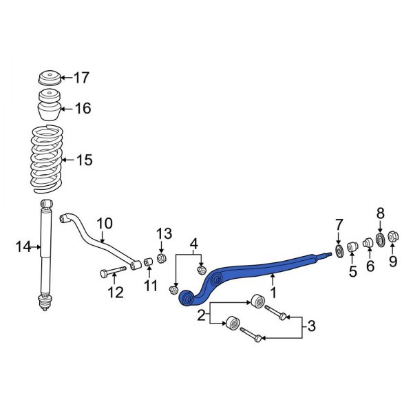 MercedesBenz OE 4603300111 Front Radius Arm