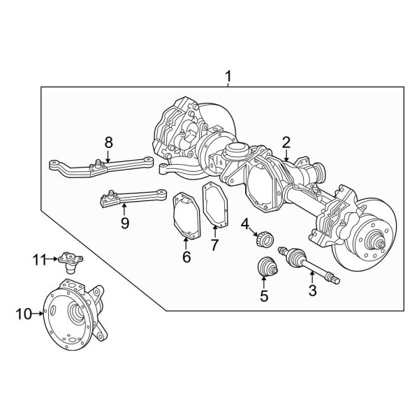 Front Suspension - Front Axle & Carrier