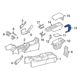 Mercedes-Benz OE - Console Trim Panel Bracket