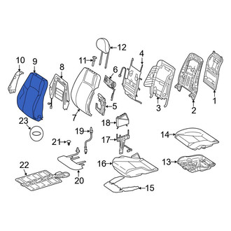 Mercedes-Benz OE - Front Right Seat Back Cushion Cover