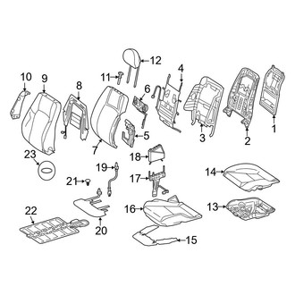 Mercedes-Benz OE - Seats & Tracks - Front Seat Components (Passenger Seat)