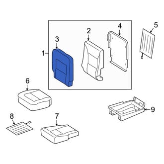 Mercedes-Benz OE - Rear Right Seat Back Cushion Cover