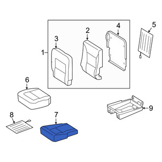 Mercedes-Benz OE - Rear Right Seat Back Cushion Cover