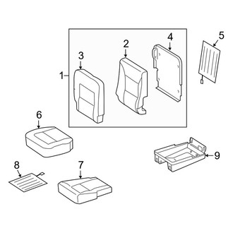 Mercedes-Benz OE - Seats & Tracks - Rear Seat Components (40% Side, Bench Seat)