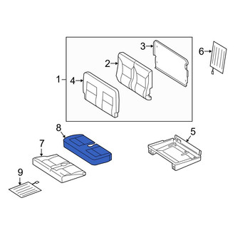 Mercedes-Benz OE - Rear Left Seat Back Cushion Cover