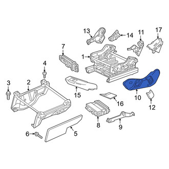 Mercedes-Benz OE - Front Right Outer Seat Track Cover