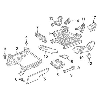 Mercedes-Benz OE - Seats & Tracks - Tracks & Components (Driver Seat)