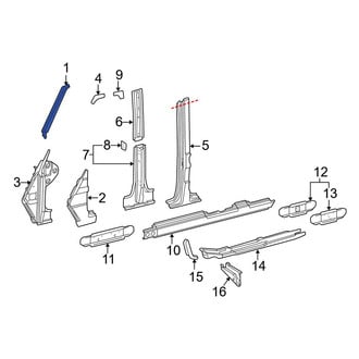 Mercedes-Benz OE - Left Outer Body A-Pillar