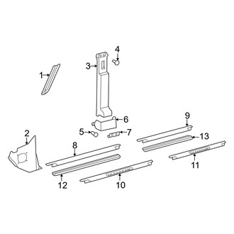 Mercedes-Benz OE - Pillars, Rocker & Floor - Interior Trim