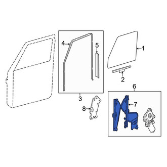 Mercedes-Benz OE - Front Right Window Regulator