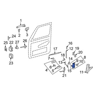 Mercedes-Benz OE - Front Left Door Latch Assembly