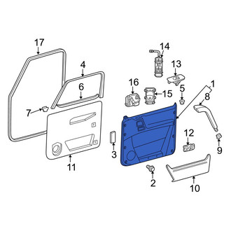 Mercedes-Benz OE - Front Left Inner Door Interior Trim Panel