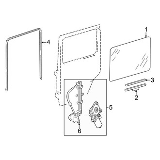Mercedes-Benz OE - Rear Door - Glass & Hardware