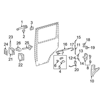 Mercedes-Benz OE - Rear Door - Lock & Hardware