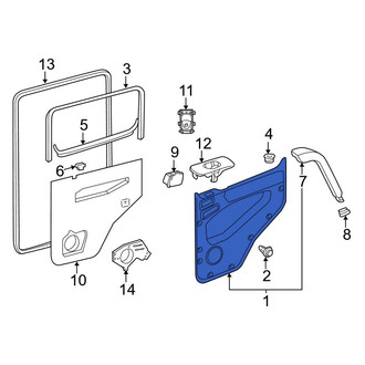 Mercedes-Benz OE - Front Right Inner Door Interior Trim Panel