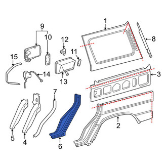 Mercedes-Benz OE - Right Inner Body C-Pillar