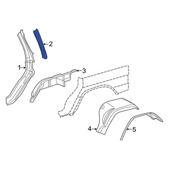 Mercedes-Benz OE - Right Body D-Pillar