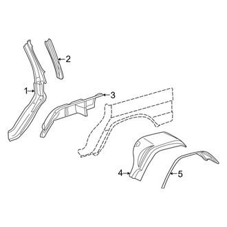 Mercedes-Benz OE - Quarter Panel - Inner Structure