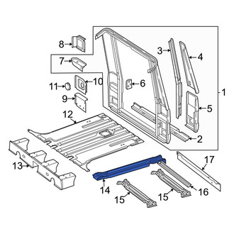 Mercedes-Benz OE - Rear Left Floor Side Rail