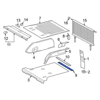 Mercedes-Benz OE - Rear Outer Trunk Trim Scuff Plate