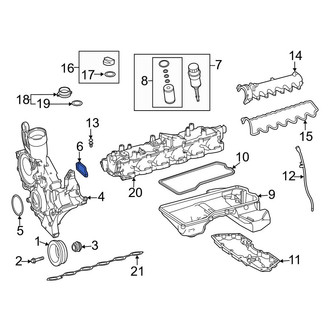 Mercedes-Benz OE - Left Engine Timing Cover Gasket