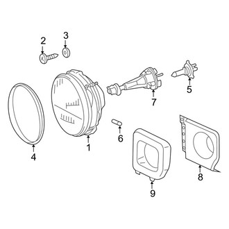 Mercedes-Benz OE - Front Lamps - Headlamp Components