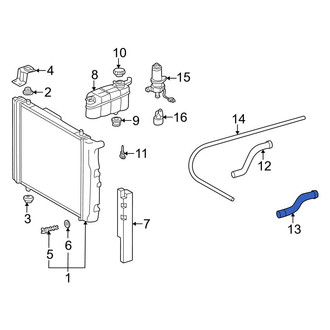 Mercedes-Benz OE - Lower Radiator Coolant Hose