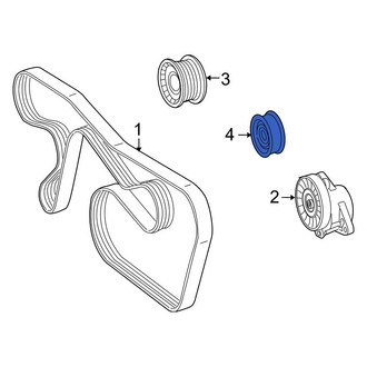 Mercedes-Benz OE - Accessory Drive Belt Idler Pulley