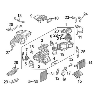 Mercedes-Benz OE - Air Conditioner & Heater - Evaporator & Heater Components