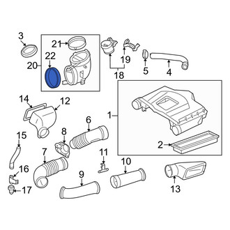 Mercedes-Benz OE - Fuel Injection Air Flow Meter Gasket & O-Ring