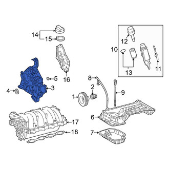 Mercedes-Benz OE - Lower Engine Timing Cover