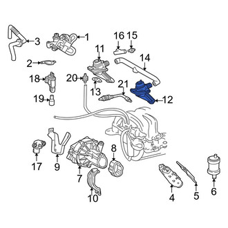 Mercedes-Benz OE - Secondary Air Injection Pump Check Valve