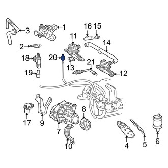Mercedes-Benz OE - Secondary Air Injection Pump Check Valve