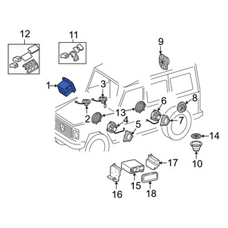 Mercedes-Benz OE - Front Radio Control Unit