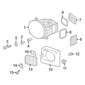 Mercedes-Benz OE - Front Lamps - Headlamp Components