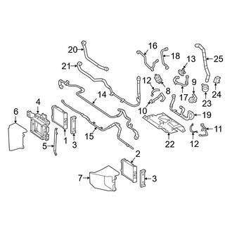 Mercedes-Benz OE - Cooling - Radiator (Auxiliary, Cooler), (Base)