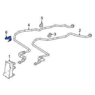 Mercedes-Benz OE - Transmission Oil Cooler Line Bracket