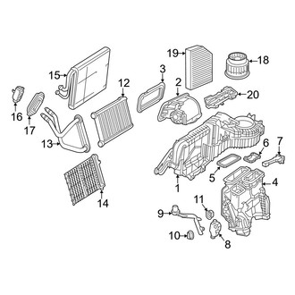 Mercedes-Benz OE - Air Conditioner & Heater - Evaporator & Heater Components