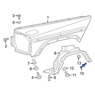 Mercedes-Benz OE - Rear Fender Liner Rivet