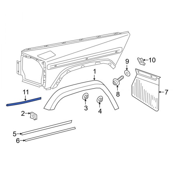 Headlight Reflector Assembly